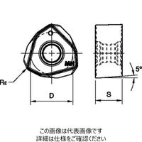 WIDIA 高速ミル M370用インサート(5338818) WOEJ120712SRMH WP25PM 1セット(10個)（直送品）