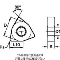 WIDIA 旋削用インサート(4171737) WNMG080412RH WP35CT 1セット(10個)（直送品）
