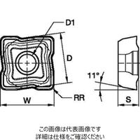 スローアウェイドリル Top Cut 4用インサート(外周刃)(6348893) TCF120412FPV36 WN10PH（直送品）