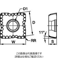 スローアウェイドリル Top Cut 4用インサート(外周刃)(6324381) TCF150512GPV38 WU40PH（直送品）