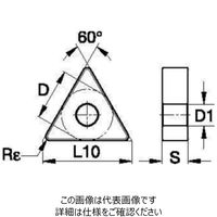 WIDIA 旋削用インサート(4170580) VNMG160408MR WP25CT 1セット(10個)（直送品）