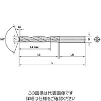 WIDIA 超硬ソリッドドリル VariDrill VDS402A (5xD) 内部給油(4143068) VDS402A08100 1本（直送品）