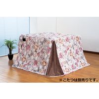 イケヒコ・コーポレーション ジャカード織ハイタイプこたつ掛布団花柄 ハンナ 235×290cm 69501 1個（直送品）