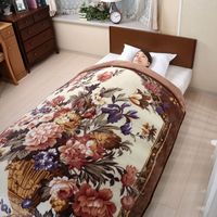 ファミリー・ライフ シンサレートTM高機能中綿使用ワイド＆ロング毛布布団 ダブル グリーン a1423410 1個（直送品）