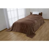 【アウトレット】ファミリー・ライフ 吸湿発熱大判こたつ中掛け毛布 長方形中 ブラウン a2384720 1個