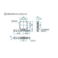 シグマ光機 薄型X軸スチールステージ サイズ40×40mm TSDTー401SR 1個 61-6966-30（直送品）