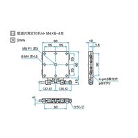 シグマ光機 薄型X軸スチールステージ サイズ60×60mm TSDTー601SRFP 1個 61-6966-36（直送品）