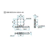 シグマ光機 薄型X軸スチールステージ サイズ40×40mm TSDTー401S 1個 61-6966-29（直送品）