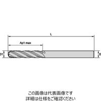 WIDIA GP 超硬ソリッド 4枚刃ボールノーズエンドミル 4010シリーズ(6232639) 40101000T032 TIALN 1本（直送品）