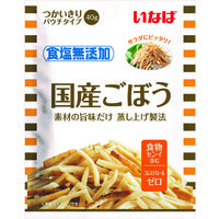 素材パウチ いなば食品 食塩無添加 国産ごぼう 40g 1セット（7袋）