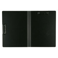 セキセイ クリップファイルダブル 発泡美人 A4 ブラック FB-2036-60 1パック(3冊入)