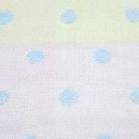 林 ハンドタオル　日本製(今治)　ガーゼパステルムーン　10枚セット　ブルー(青) WK209601 1セット(10枚入)（直送品）