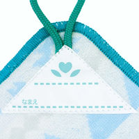 林 ループタオル　ジオメトリー　15枚セット　ブルー(青) WK809304 1セット(15枚入)（直送品）