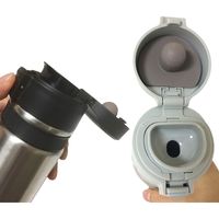 ユニコ ステンレスサイクルミニボトル370 ブラック 4582188493325 1個（直送品）