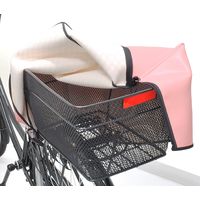 岡製作所 自転車カゴカバー リア用 ブラック/格子柄 (Vin) RAINBOW-R/V 1枚（直送品）