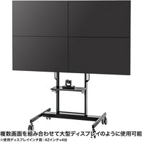 サンワサプライ 多面取付けディスプレイスタンド CR-PL48BK 1台（直送品）