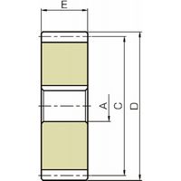 小原歯車工業 平歯車 平歯車(焼入プラス) SSAーH [Jシリーズ] SSA1ー50HJ15 1個（直送品）