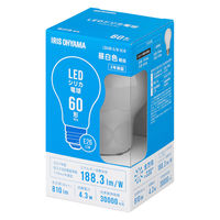 アイリスオーヤマ LEDシリカ電球 E26 全方向 60形 昼白色 LDA4N-G/W-6LW 1セット(24個入)（直送品）