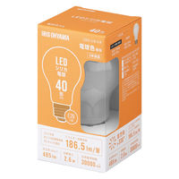 アイリスオーヤマ LEDシリカ電球 E26 全方向 40形 電球色 LDA3L-G/W-4LW 1セット(24個入)（直送品）