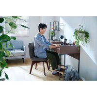 アイリスオーヤマ 折りたたみ回転チェア ダークグレー 1脚（直送品）