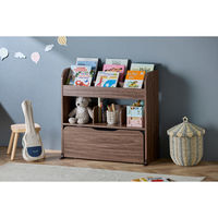 アイリスオーヤマ 収納カート トイハウスラック 幅827×奥行363×高さ798mm ウォールナット 1台（直送品）