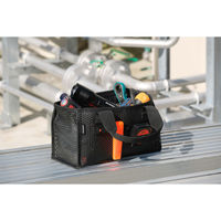 アイリスオーヤマ メッシュツールバッグ ボックスタイプ TLB-B27 ブラック 1個（直送品）