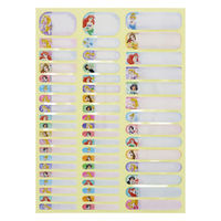 サンスター文具 いつでもなまえシール/DC ディズニープリンセス 2142429B 1セット(1枚×10)（直送品）