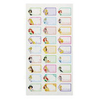 サンスター文具 タグに貼れるなまえシール/DC ディズニープリンセス 2342429A 1セット(1枚×10)（直送品）