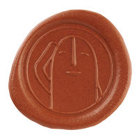 ライオン事務器 ライオン はにさっく 封ろう風シール HA-233 25983 1セット(1枚×10)（直送品）