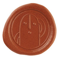 ライオン事務器 ライオン はにさっく 封ろう風シール HA-232 25982 1セット(1枚×10)（直送品）