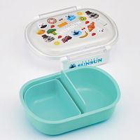 スケーター QAF2BA 食洗機対応ふわっとフタタイトランチボックス小判 【パペットスンスン】 727931-QAF2BA 1個（直送品）