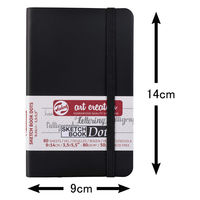 ターレンスジャパン ターレンス アートクリエーションTAC ドットブック ブラック 9×14 490972 1個（直送品）