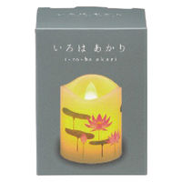 カメヤマ 【仏事包装】いろはあかり(SS) ハス S7691-00-00(ハス) 1個（直送品）
