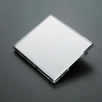 ソニック U型名札 大 クリップ&安全ピン両用 スチロール 透明 NF-5 1セット(10個)（直送品）