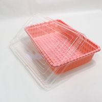 江戸川物産 デリカフードケース Mサイズ 10組入 ピンク MS-003 1セット(1パック×2)（直送品）