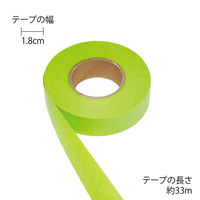 トーヨー 紙テープ 10個入 黄緑 113032 1パック（直送品）