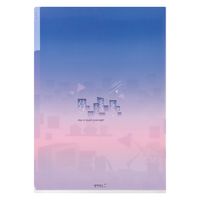 デザインフィル 3ポケットクリアホルダー A4 シティポップ柄 35570006 1セット(1冊×3)（直送品）