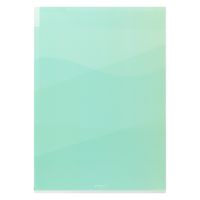 デザインフィル 5ポケットクリアホルダー A4 グラデーション柄 緑 35577006 1セット(1冊×3)（直送品）