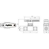 フジキン ボールバルブ VUBVSー120PB 1個（直送品）