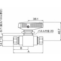 フジキン ボールバルブ VUBVー968Pー6#AーV 1個（直送品）