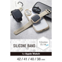 アップルウォッチバンド [42 41 40 38mm] シリコン ベルト ブラック AW-25BBDTSBK エレコム 1個（直送品）