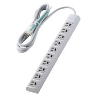延長コード 電源タップ 3ピン 10個口 3m マグネット 雷ガード 2ピン変換アダプター付 T-Y133NDA エレコム 1個（直送品）