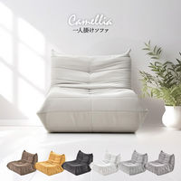【軒先渡し】B.Bファニシング 1人掛けソファ Camellia 幅860mm ライトグレー 1台（直送品）