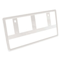 槌屋ヤック ナンバーフレーム 軽自動車 普通自動車 白 PF-402 1個（直送品）