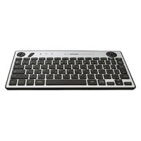 ナカバヤシ 無線 トラックボール搭載キーボード シルバー FKB-R252SL 1個（直送品）