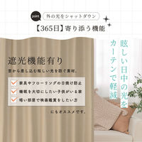 サンローズ 4枚組 カーテン レースカーテンセット マーベル 1000×1100mm ベージュ 1セット(4枚入)（直送品）