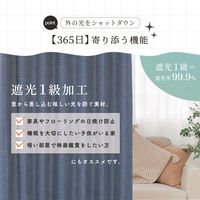 サンローズ 4枚組 カーテン レースカーテンセット マーベル 1000×1100mm ネイビー 1セット(4枚入)（直送品）