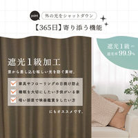 サンローズ 4枚組 カーテン レースカーテンセット マーベル 1000×1100mm ブラウン 1セット(4枚入)（直送品）