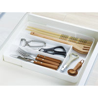 タマハシ マルチ整理トレー スライド式 ホワイト 489156 1個（直送品）