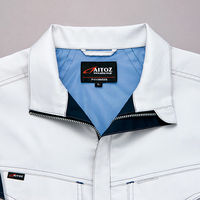 アイトス 半袖ブルゾン シルバーグレー L 6832-003-L 6832 1着（直送品）